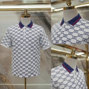 Áo Polo Nam Gucci Monogrammed Cotton Logo Shirt (PL-71)