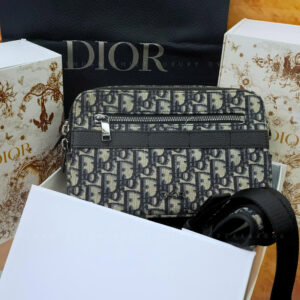 Túi Đeo Chéo Nam Dior Pouch With Strap CD Canvas (TC-66)